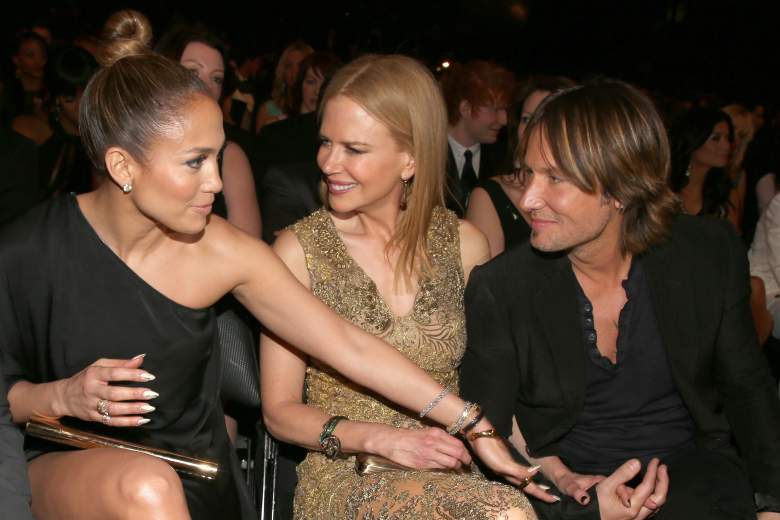 Jennifer Lopez, Nicole Kidman and singer Keith Urban attend the 55th Annual GRAMMY Awards in 2013