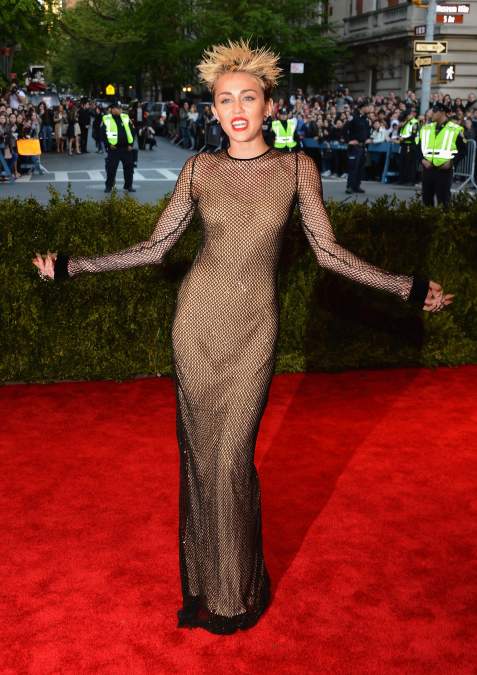 Miley Cyrus at the 2013 Met Gala.