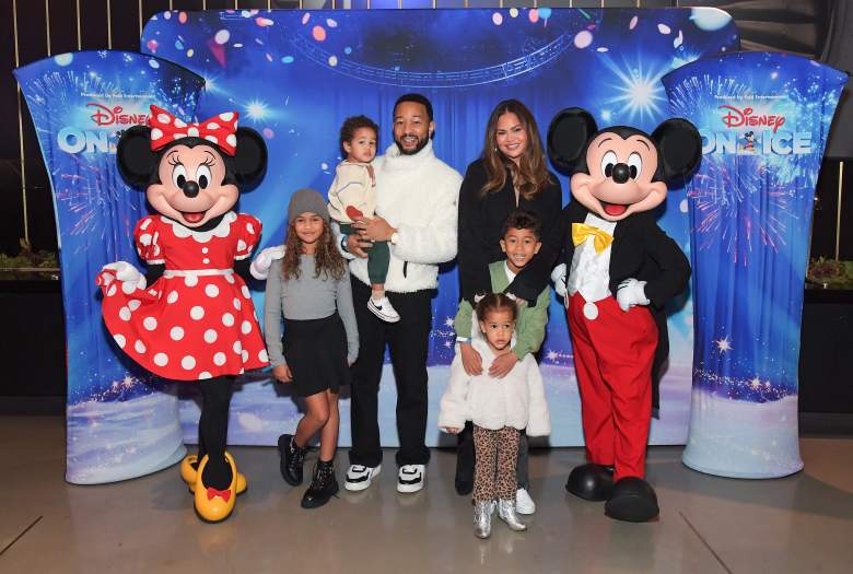 John Legend, Chrissy Teigen, and their four children.
