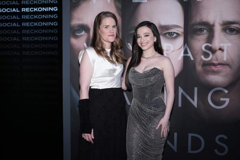 Frances Haugen and Mikey Madison at "The Social Reckoning" premiere.
