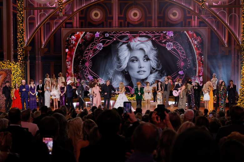 Zac Brown, Sierra Hull, Ricky Skaggs, Molly Tuttle, Darius Rucker, Kelsea Ballerini, Carly Pearce, Kimberly Williams-Paisley, Brad Paisley, Béla Fleck, Ashley McBryde, Amy Grant, Vince Gill Carrie Underwood, Reba McEntire, Ella Langley, Katy Perry, Charles Kelley, Hillary Scott, Dave Haywood, Lukas Nelson, Kristin Chenoweth, Kimberly Schlapman, Phillip Sweet, Karen Fairchild and Jimi Westbrook perform onstage as CMA Presents I Will Always Love You: A Celebration Of Dolly Parton at The Fisher Center for the Performing Arts on October 21, 2026 in Nashville, Tennessee.