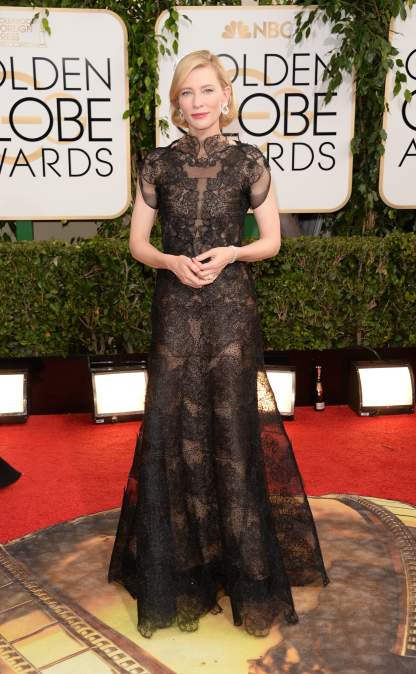 Cate Blanchett at the 71st Golden Globe Awards.