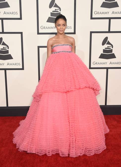Rihanna at the 57th Grammy Awards.