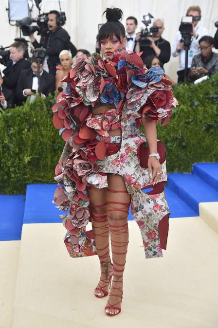 Rihanna at the 2017 Met Gala.
