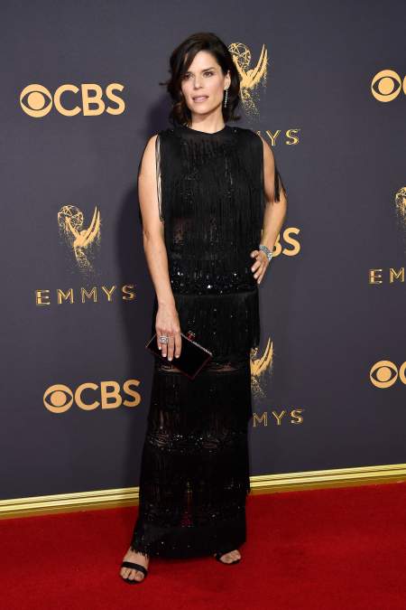 Neve Campbell at the 69th Emmy Awards.