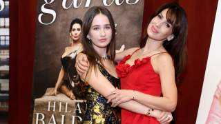 Hilaria Baldwin, 42, Twins with Daughter Carmen, 13, for Red Carpet in Strapless Dresses