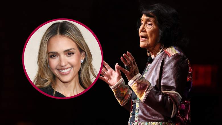 Jessica Alba and Dolores Huerta.