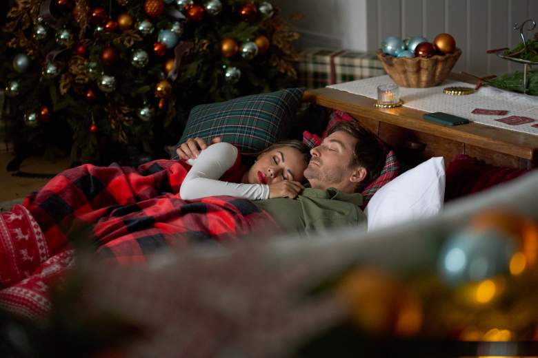 Janel Parrish and Daniel Lissing in "Forgotten Holiday"