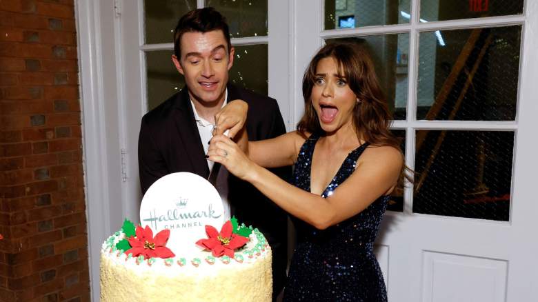 Robert Buckley and Lyndsy Fonseca at the Countdown to Christmas kickoff on October 13, 2026.